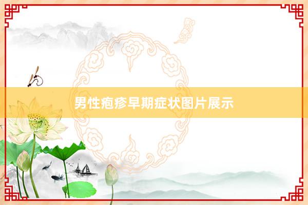 男性疱疹早期症状图片展示